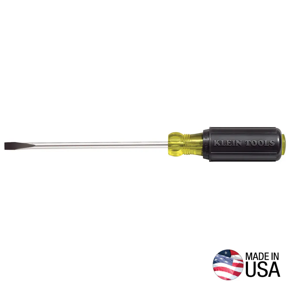 Desarmador de punta cabinet de 0,6 cm de alta resistencia con barra redonda de 15 cm